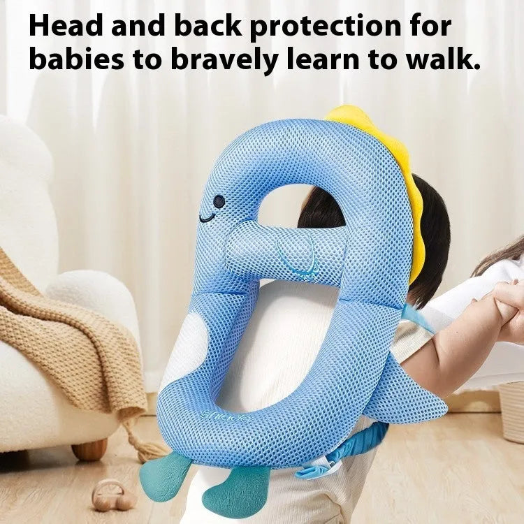 Cartoon baby anti-collision pillow in Little Dinosaur design for toddler fall protection.
