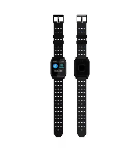 A6 colour screen smart bracelet with black silicone strap showing 1.3-inch display