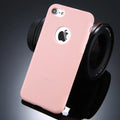 USLION soft silicone candy colour phone case for iPhone in blue, shown on an iPhone model.