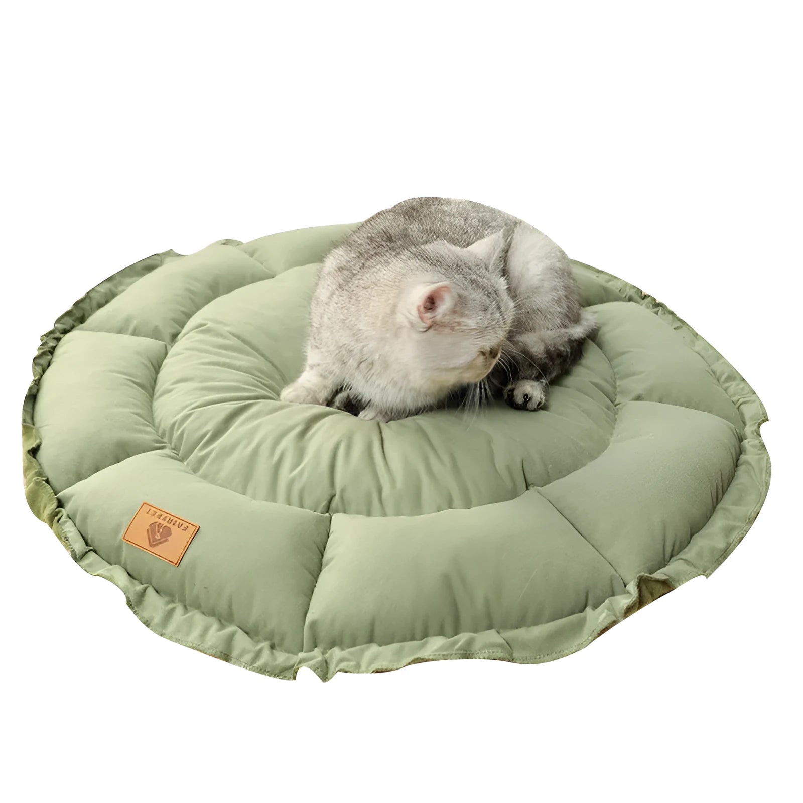 Reversible donut pet bed for cats and small dogs in grey colour