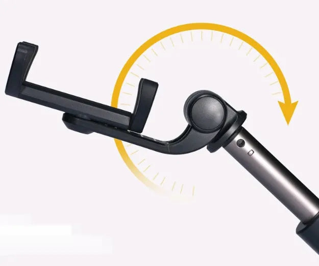 Bluetooth tripod selfie stick with aluminium telescopic rod and phone bracket