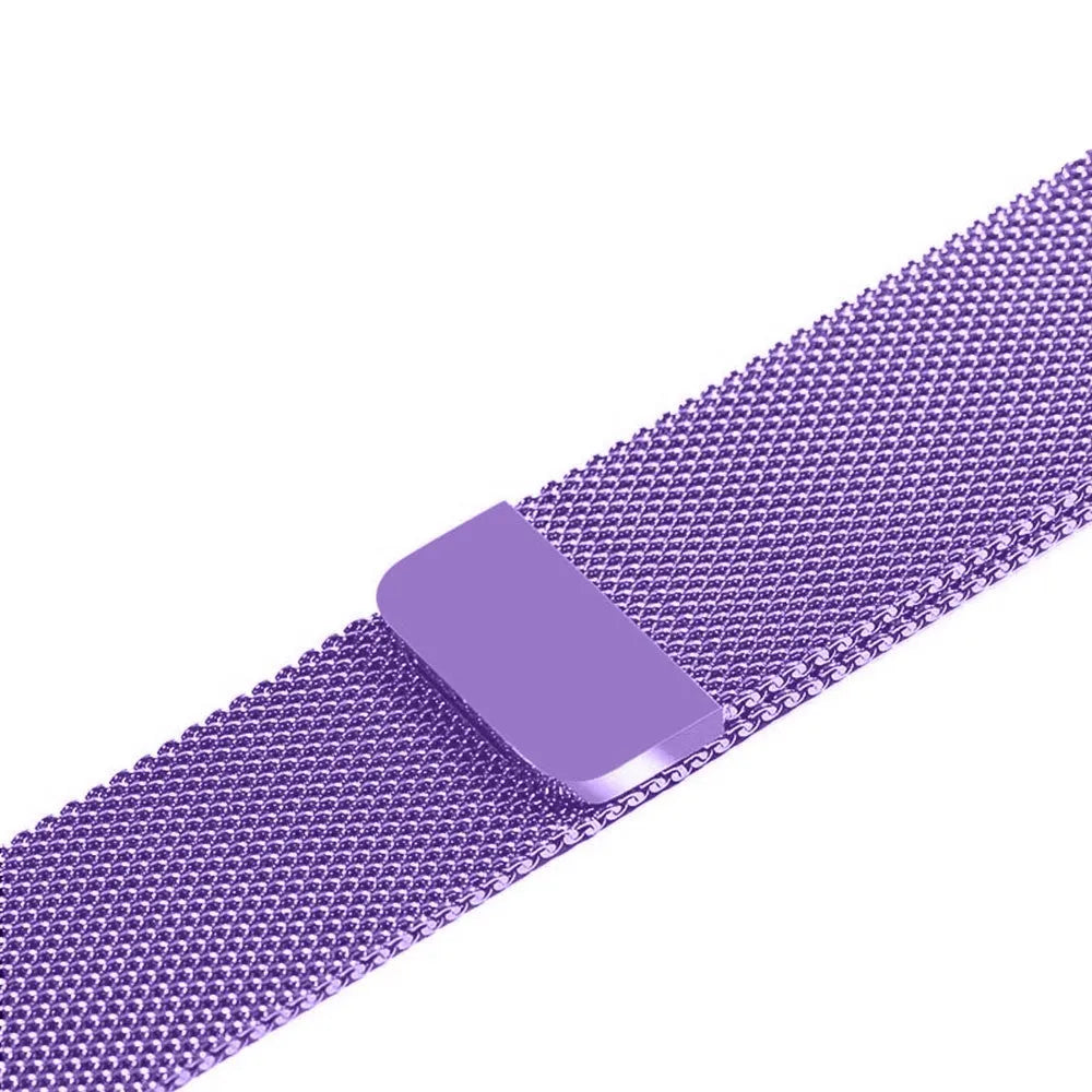 Stainless steel watch strap replacement band showing silver colour with 22mm width