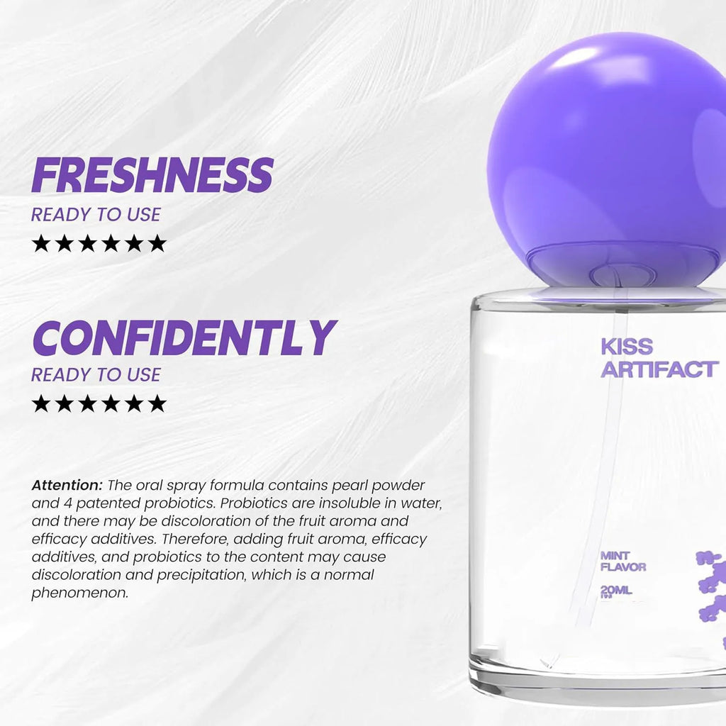 20ml portable oral spray bottle with probiotic hydration formula for body care