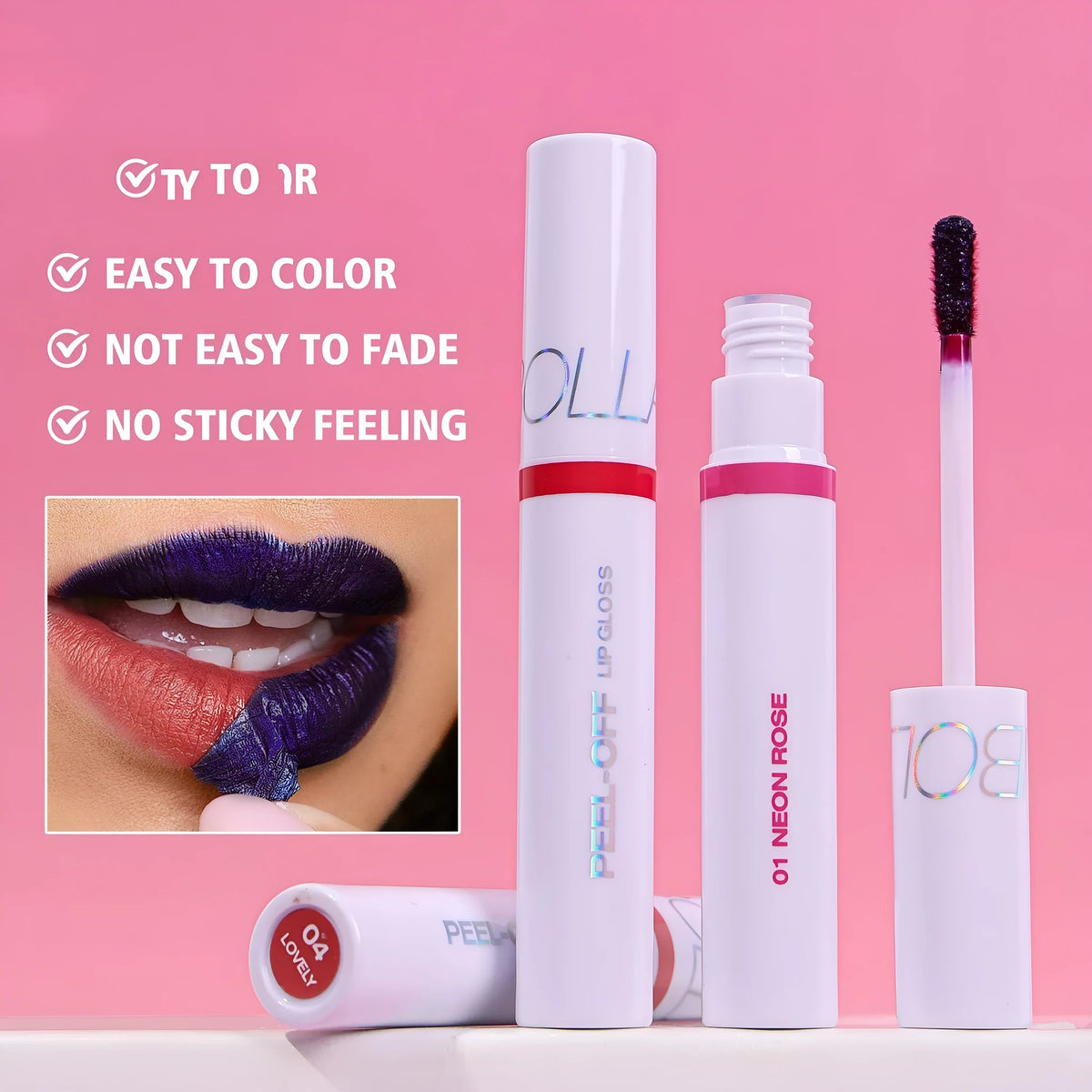 Tear lip gloss matte finish single lip glaze in shades 01 to 06 and 234 variants for all skin types