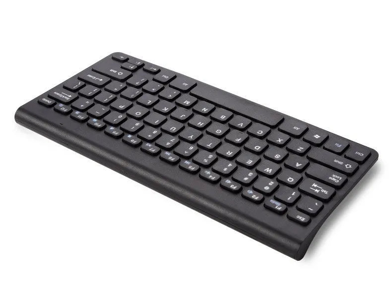Black and white wireless keyboard and mouse set with 2.4GHz receiver showing 10m range