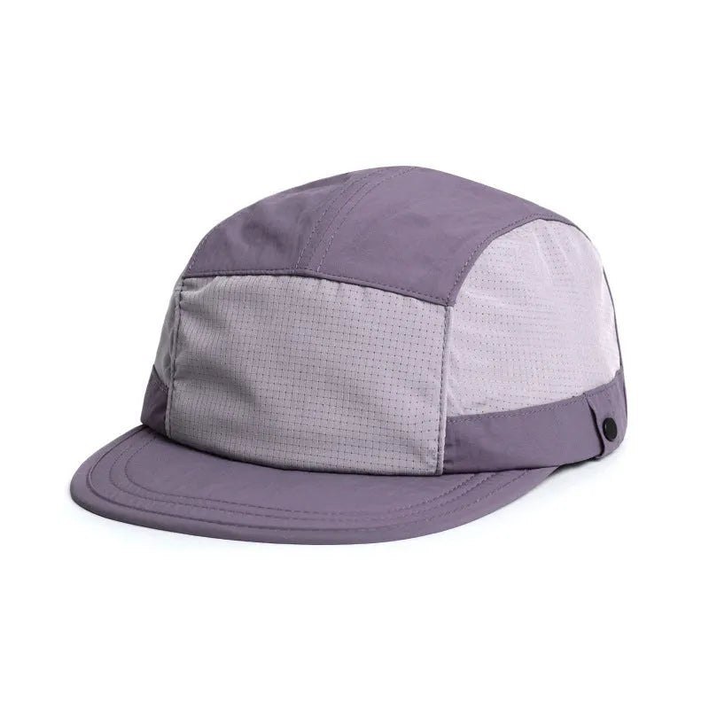 Dome crown polyester baseball cap in size M showing colour options including Army Green, black, and wine red