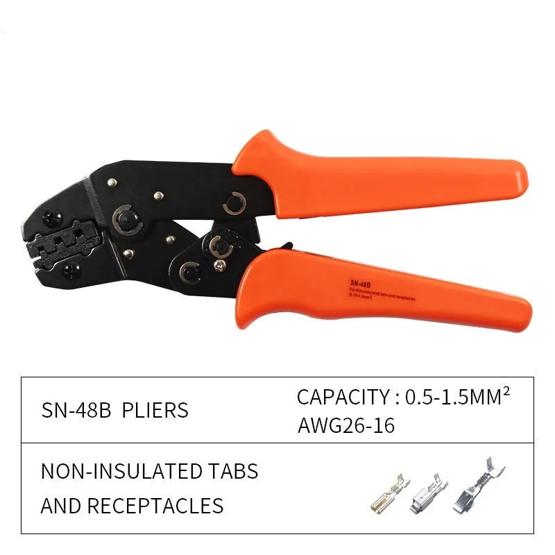 SN-48B portable terminal crimping pliers combination set with multiple wrench jaws