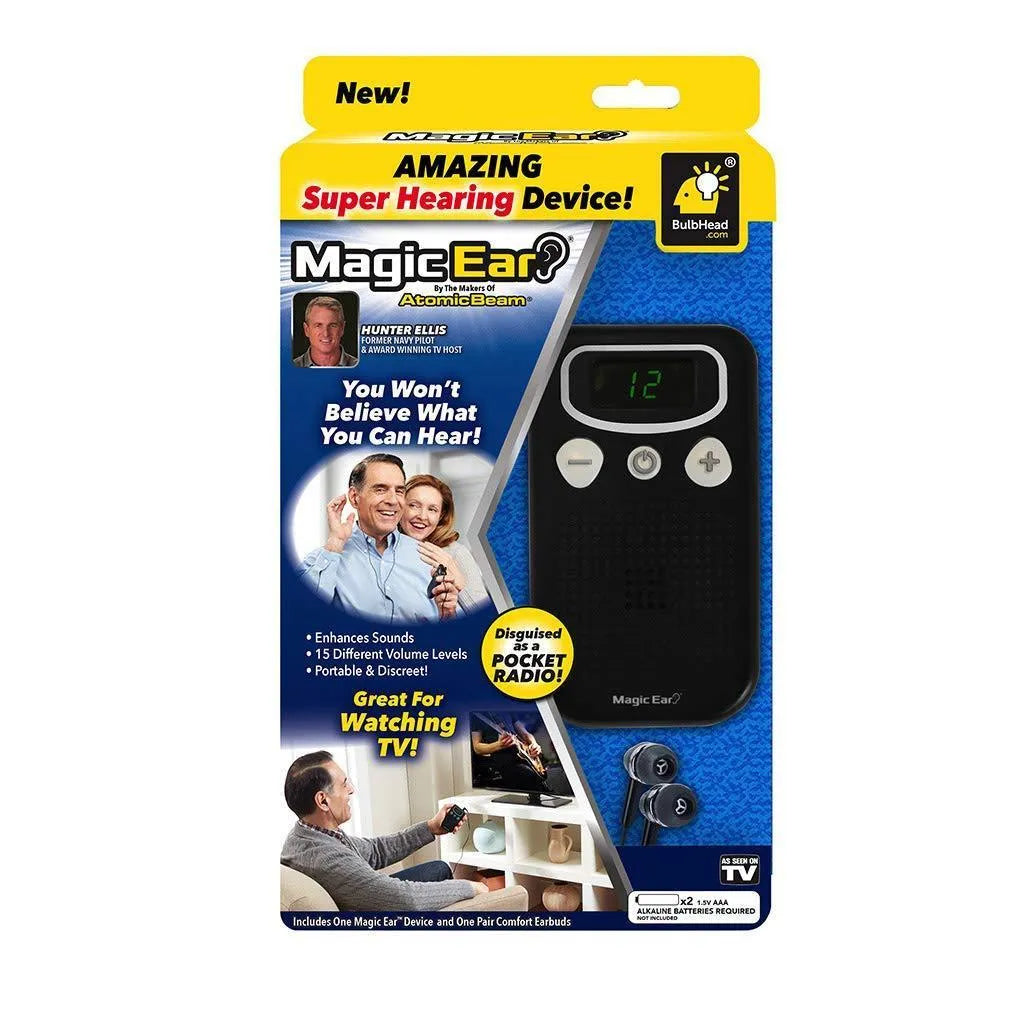 Personal digital hearing amplifier with background noise reduction in brilliant colour