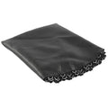 Round elastic trampoline replacement bungee mat with multiple attached cords and buttons.