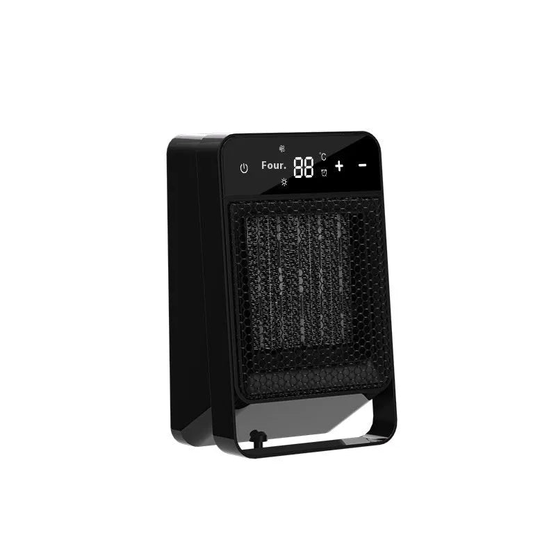 Desktop PTC warm air blower heater with digital touch screen display and remote control