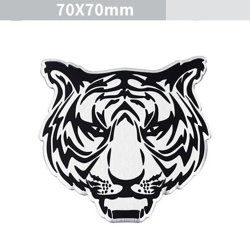 Aluminium car body sticker with animal emblem design for vehicle exterior decoration