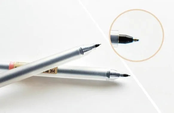 Muji 0.5mm gel pen 12-piece set with fine aqueous ink and ink prevention mechanism