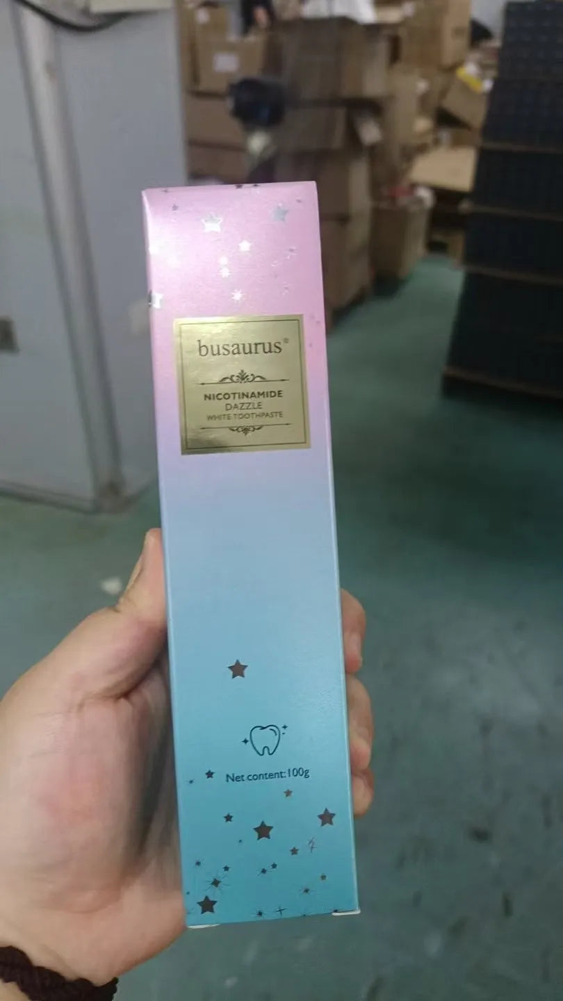 100g tube of nicotinamide dazzling white toothpaste for adult oral care and whitening