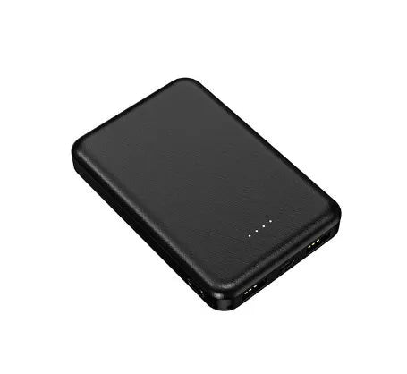 Black universal power bank for electric heating vests showing 97mm length and slim 14mm profile