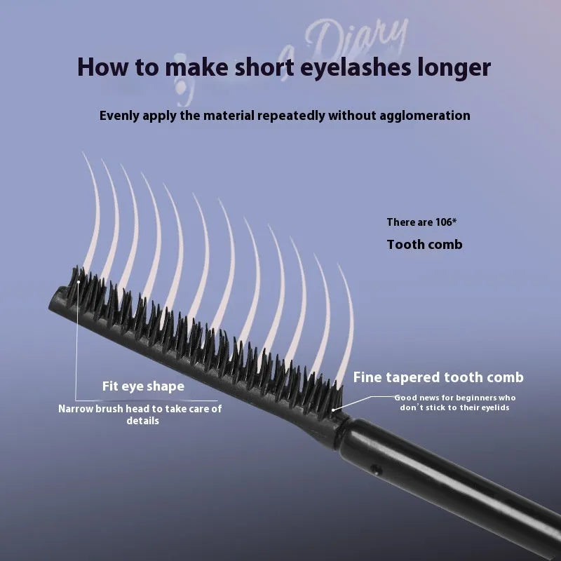 Long Curling Long-lasting Setting Mascara tube in black and brown colour variants.