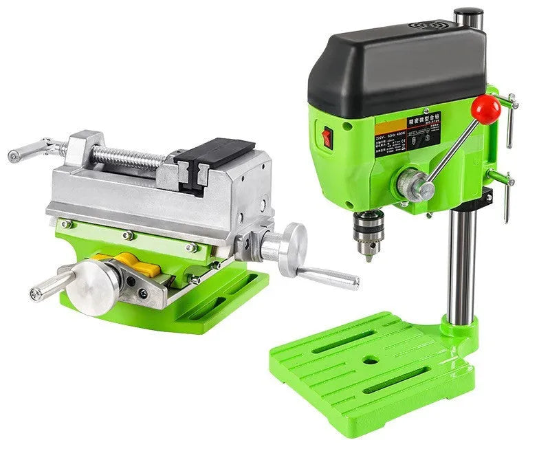 Bench drilling and milling machine with 220V power supply and included clamping pliers