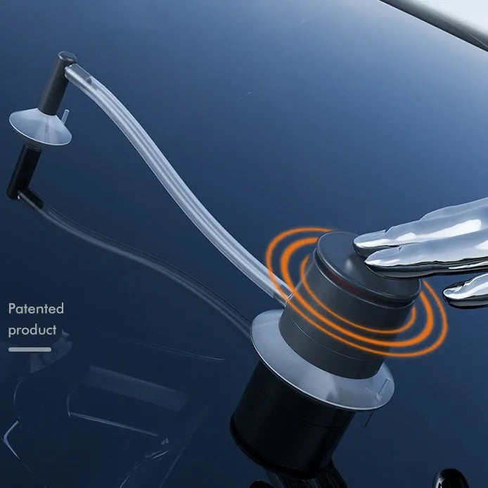 Plastic car windscreen crack repair tool with broken glass corrector for DIY repairs.