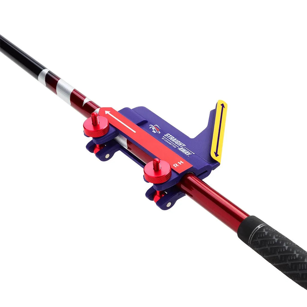 Plastic golf swing plane training simulator with choice of plain or logo-marked design