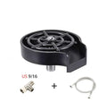 Black high pressure stainless steel glass washer with copper head hose and ABS plastic base