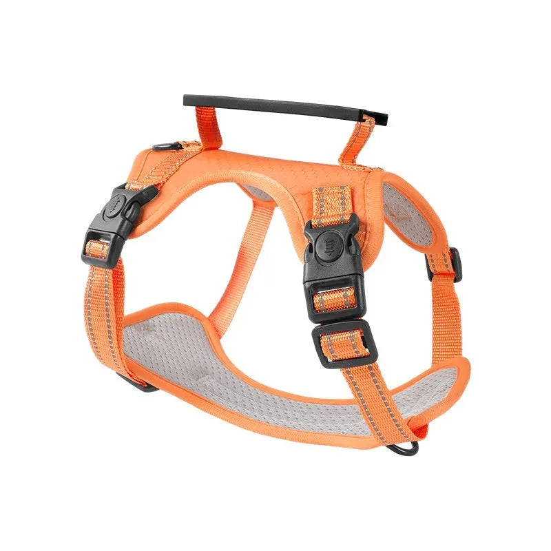 Adjustable dog harness and lead set in various colours with chest strap design
