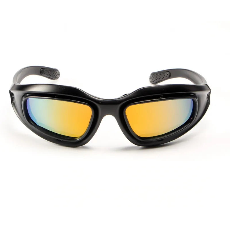 Tactical polarised sunglasses for outdoor cycling with dustproof sports frames