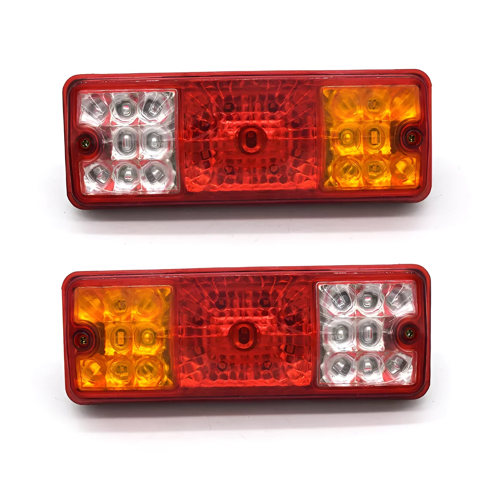 Black integrated housing electric tricycle taillight for 12V and 48-60V systems