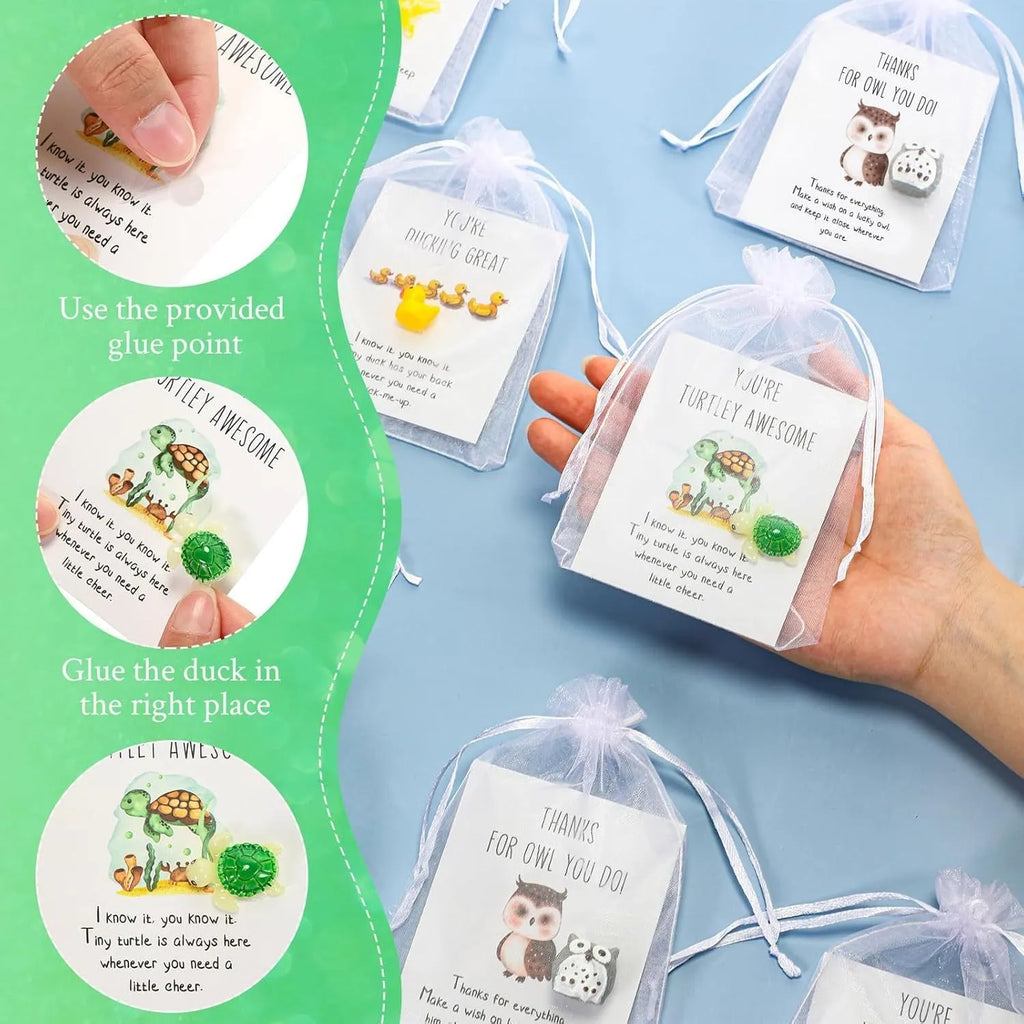 Set of resin inspirational memo cards with pun text designs, showing multiple card options.