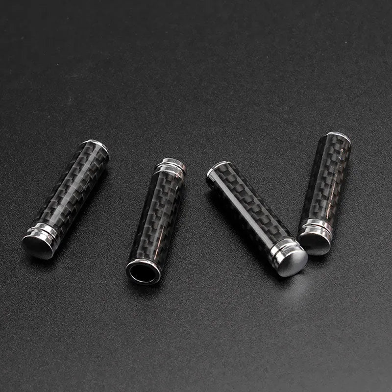 Black carbon fiber and metal universal door lift decorative cover body for car handle replacement