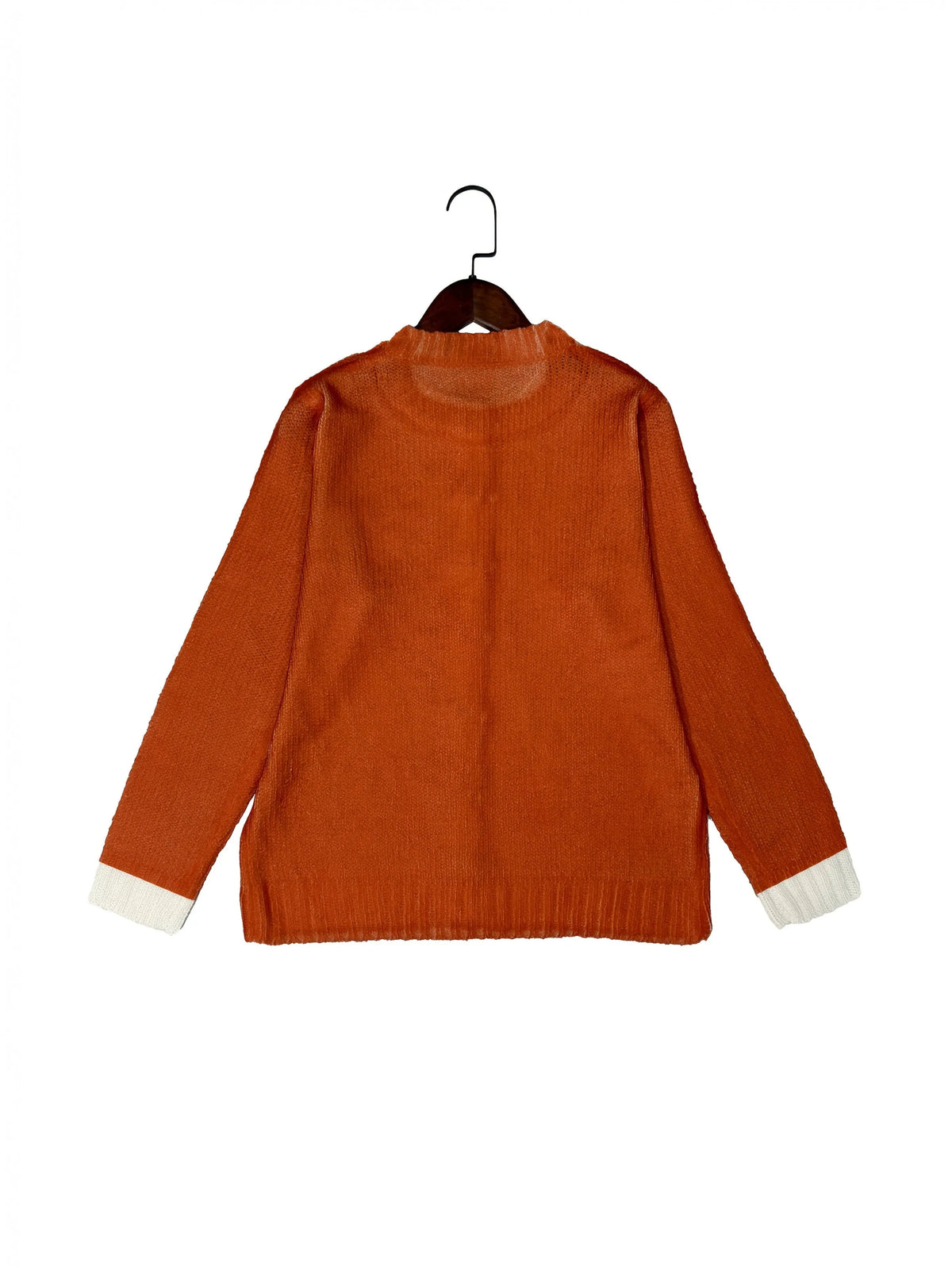 Printed long sleeve top with digital picture design, polyester fabric, sizes S to 5XL