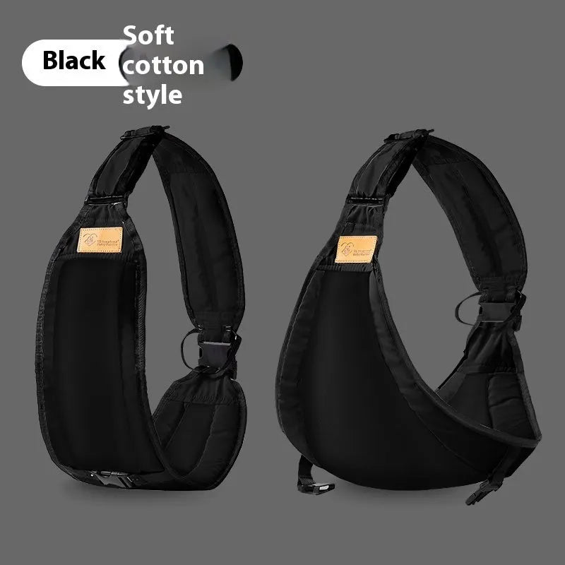 Cloth baby waist stool carrier in grey colour with adjustable waist strap
