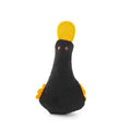 Blue plush duck dog and cat toy with squeaker and catnip filler
