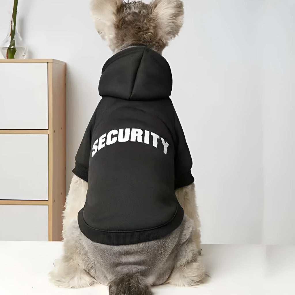 Solid colour warm printed pet clothing in polyester, unisex British style, sizes XS to 9XL, colours blue black red pink grey grey-black