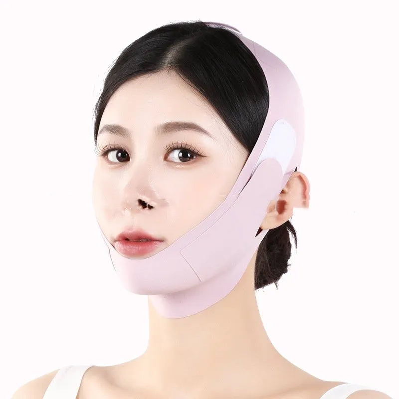 Small V face shaping mask in purple 9.0 graphene fabric for lifting and tightening support