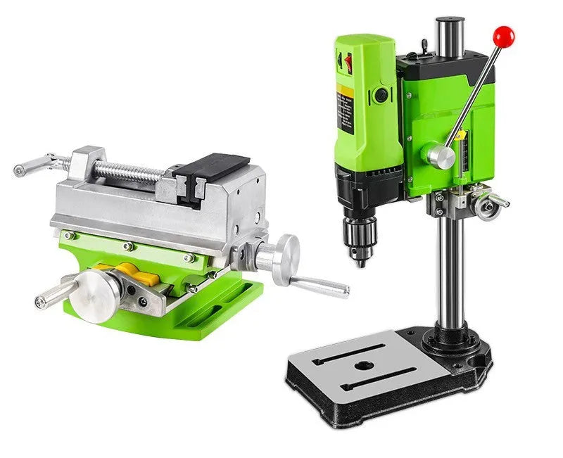 Bench drilling and milling machine with 220V power supply and included clamping pliers