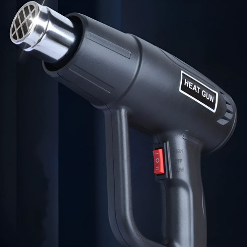 2000W industrial hot air gun with anti-slip black shell and grid air outlet, 220V US plug
