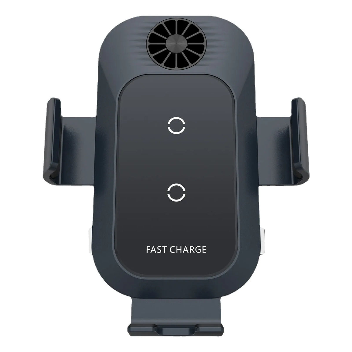 C35 matte black car wireless charger phone holder mounted on air vent with phone charging