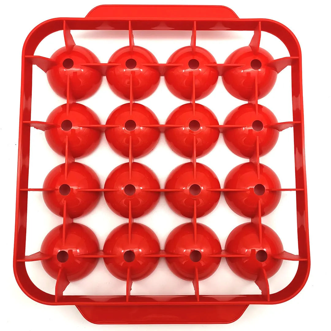PP meatball maker mould in green, blue, yellow, or red, 22 x 19.5 x 8 cm, for fish balls and rice balls.