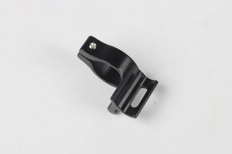 Black aluminum alloy bicycle clamp ring sized for 28.6mm highway steel frame tubes