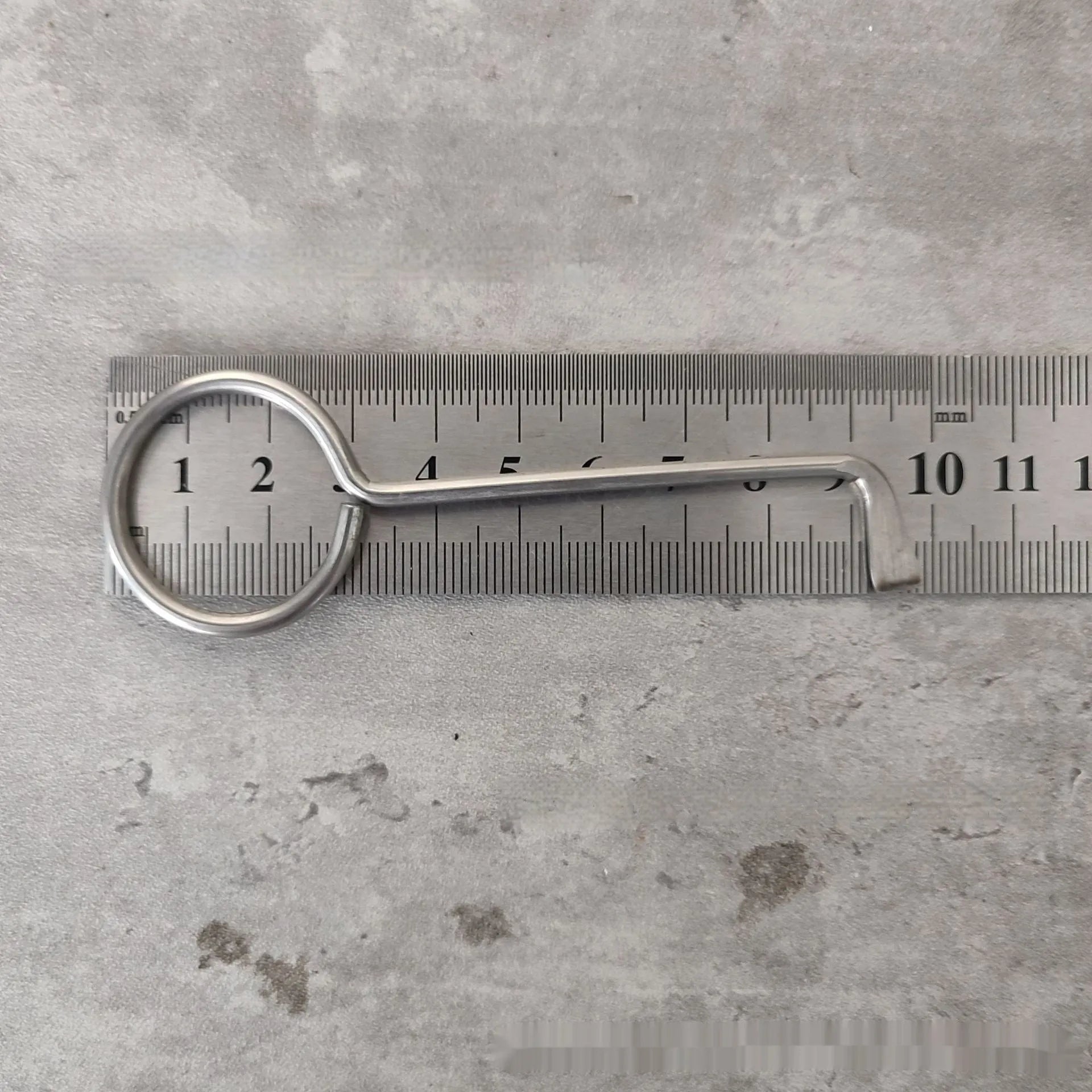 Two alloy wrench tools from portable maintenance set on plain background