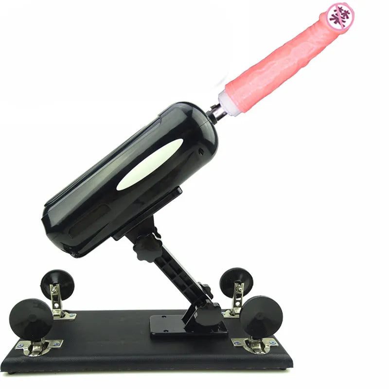Bobb women's automatic telescopic thrusting sex toy in purple PVC