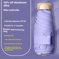 Gradient vinyl five-fold sun umbrella with alloy frame in multiple colour options