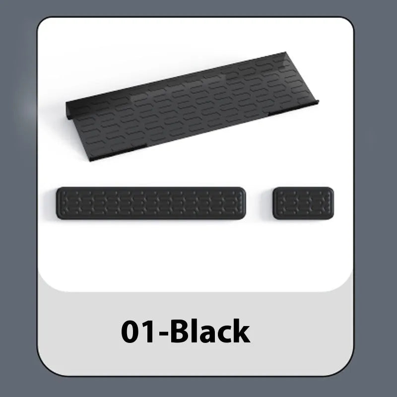 Double-sided keyboard and mouse pad with memory foam wrist support in various colours