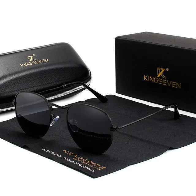 Classic round frame men's sunglasses in retro style with multiple colour options