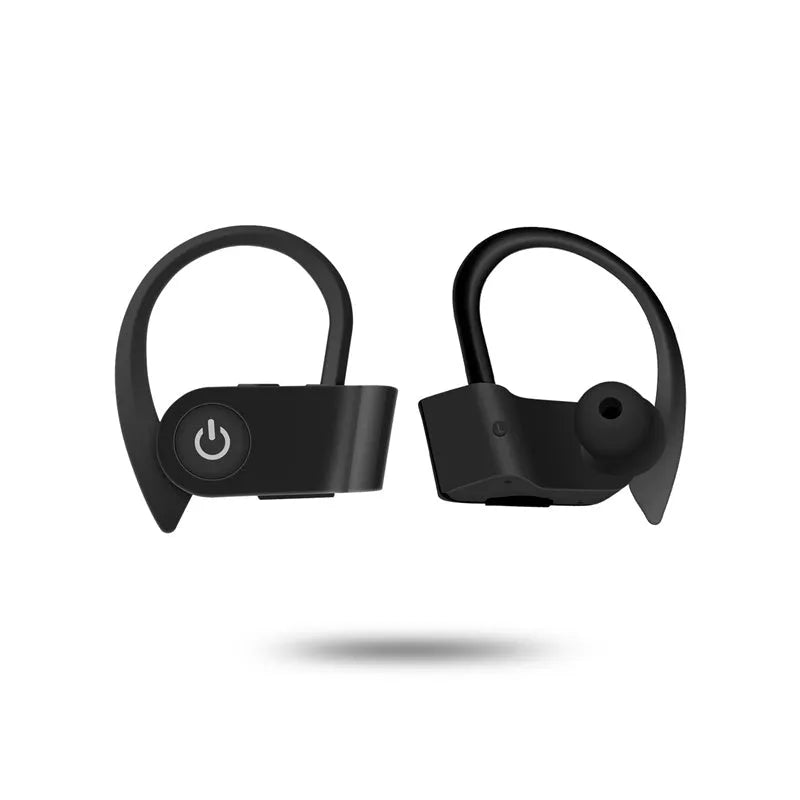 Wireless Bluetooth earphones with in-ear design and push-button controls in three colour options
