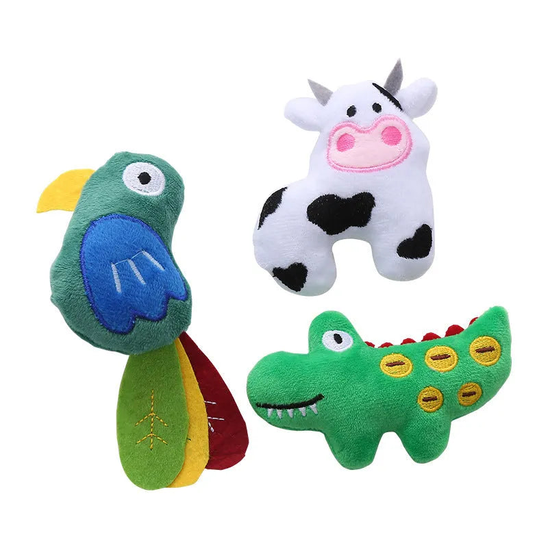 Parrot-shaped plush cat toy with colourful detailing and catnip filling