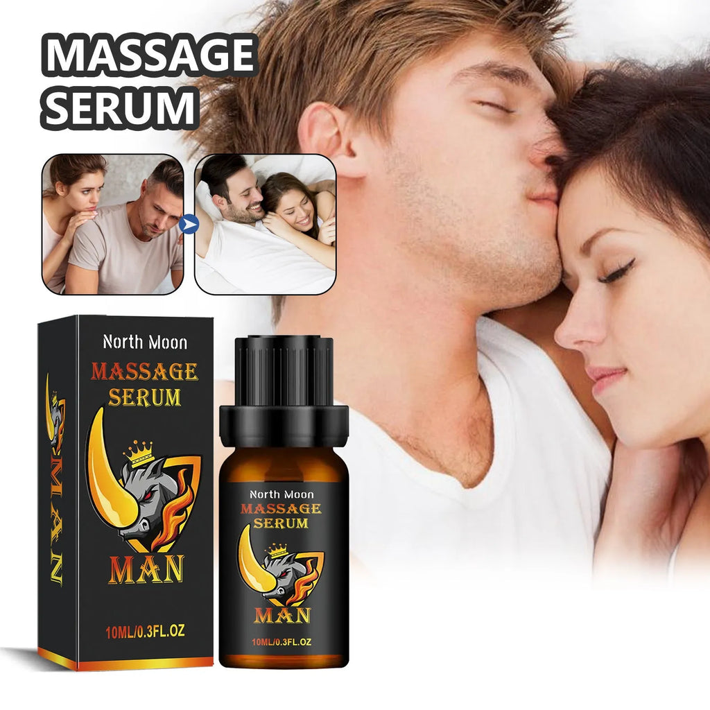 10ml bottle of men's endurance and vitality essential oil for external body massage