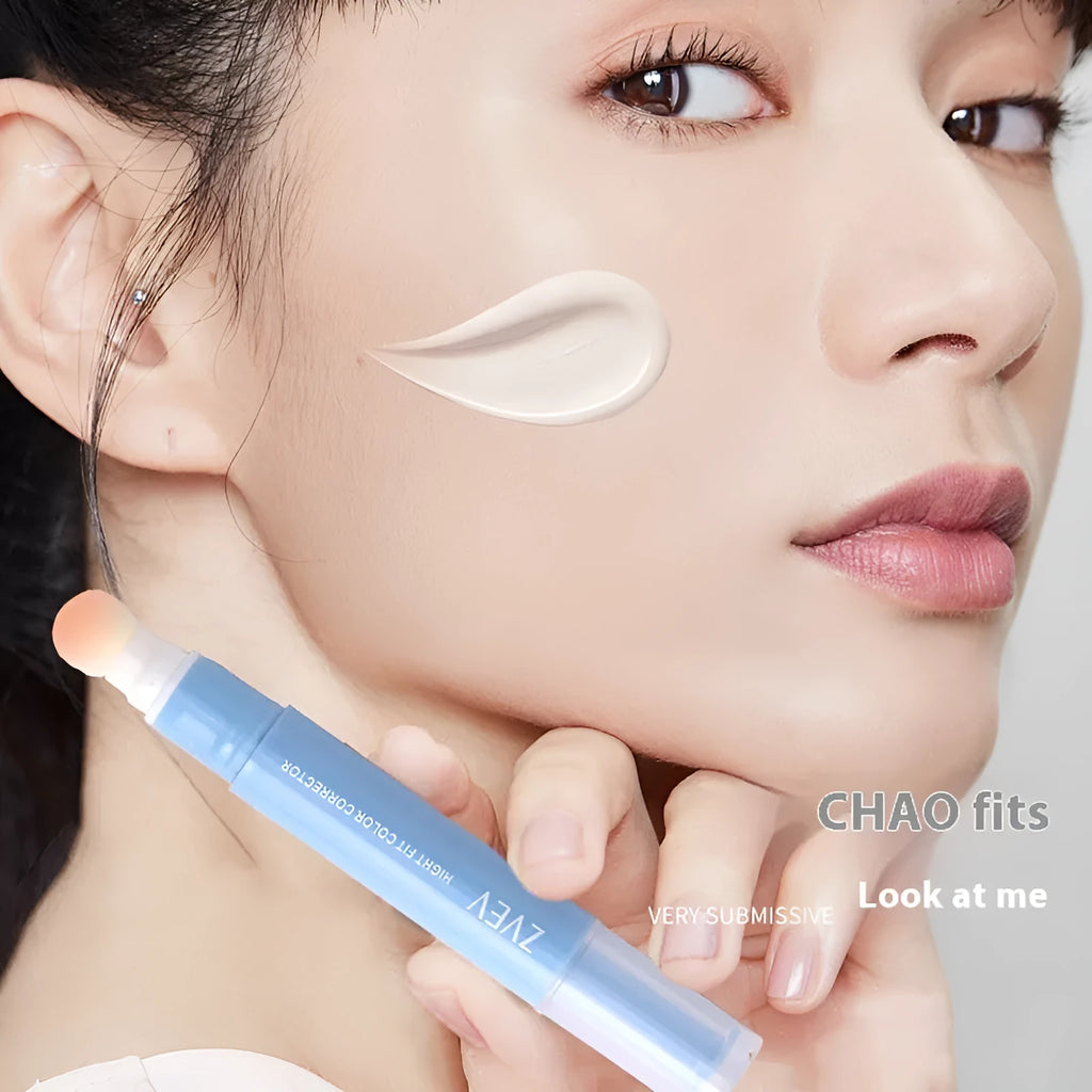Sponge brush head moisturising concealer cream for clothing in three shade options