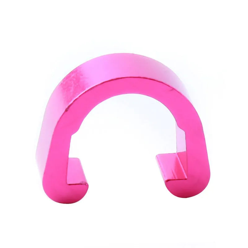 Aluminum alloy C buckle hardware in multiple colours with 10.2mm x 13mm x 5mm dimensions
