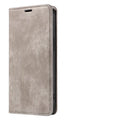 Magnetic flip phone case in solid colour made of TPU and leather for iPhone models