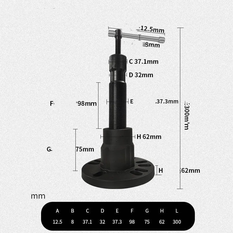 Electric tricycle motorcycle brake drum dismantlement tool hub puller in three style variations